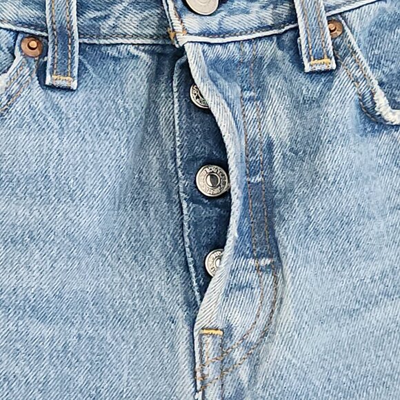 Levi's Sky Blue Straight Leg Denim Pants - Picture 5 of 11